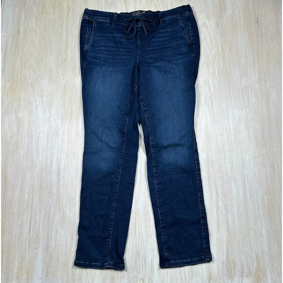 Torrid Weekend Boyfriend Straight Super Soft Stretch Blue Denim Jeans Casual 1R - Picture 1 of 14